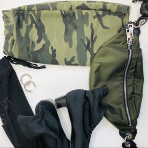 Camo Boohoo Cotton mini skirt